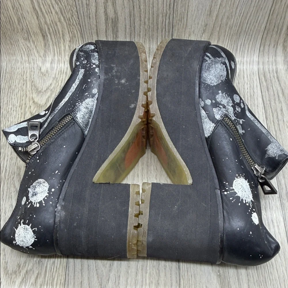 Sofia Black and White Platform Shoes
